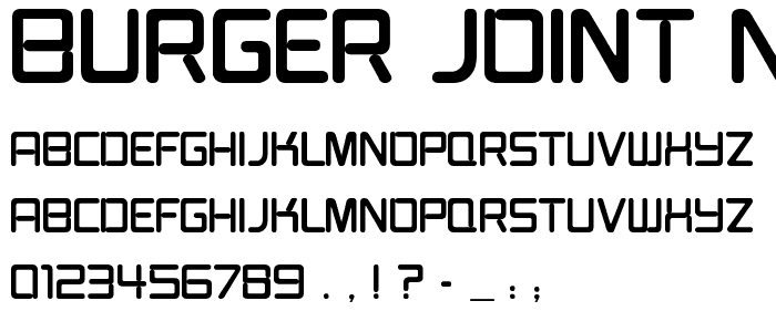 Burger Joint Neon JL font